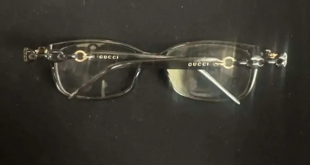 Gucci Eyeglasses GG 3624 6DQ Polished Black/Gold Square Frame